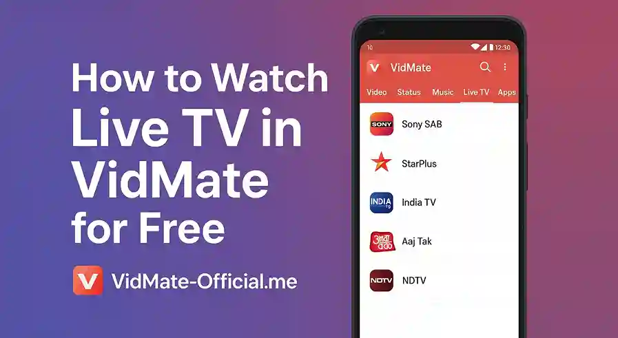 How to Watch Live TV in VidMate for Free
